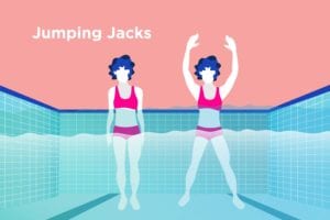 Water Exercise for Arthritis Jumping Jacks