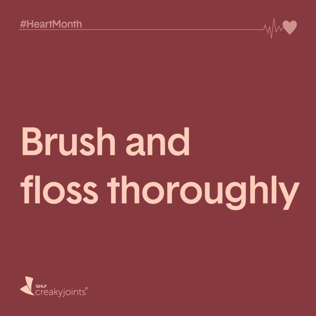 Brush and floss thoroghly